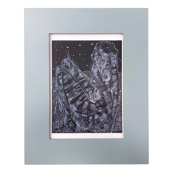 Where We Pick Blue Flowers Print by Faring Purth