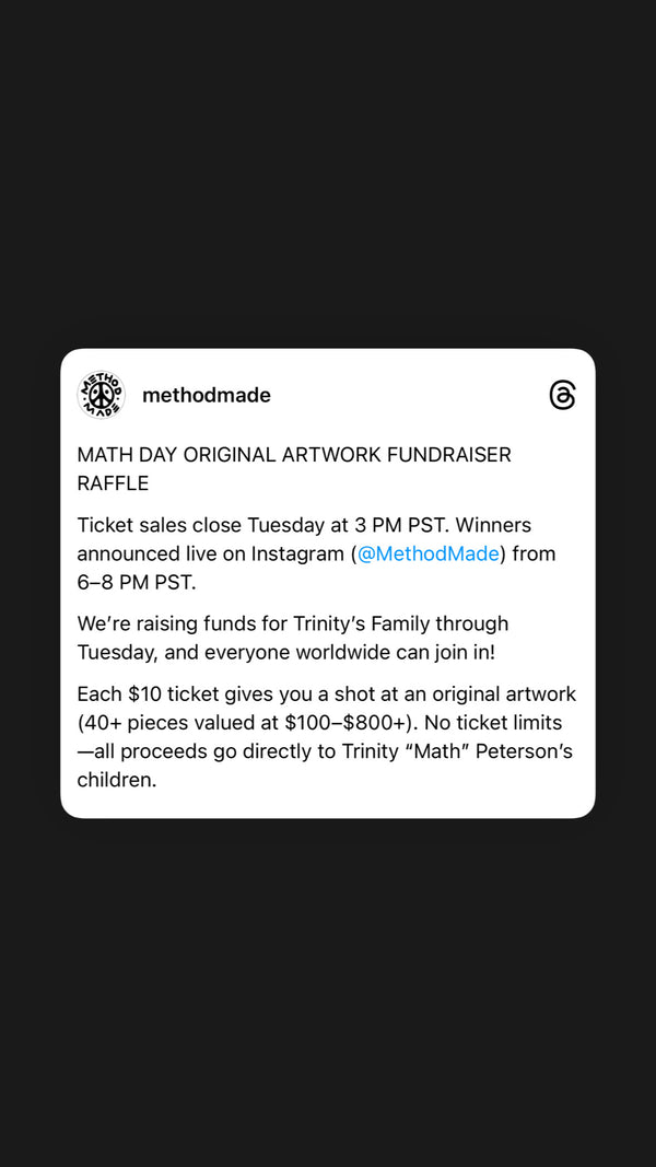 MATH DAY ORIGINAL ARTWORK FUNDRAISER RAFFLE