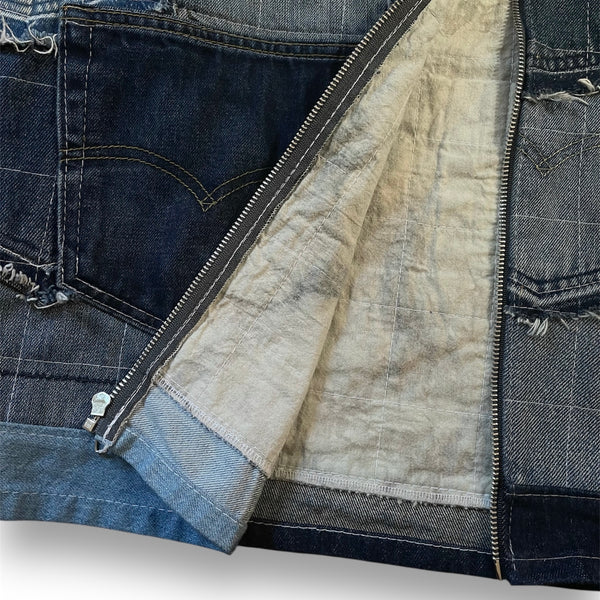 Outta Poccet Patchwork Denim Work Jacket by Jayavelli