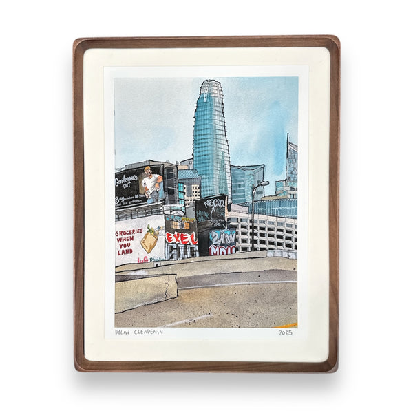 80E Toward Bay Bridge Print by DEEPTHAWTZ