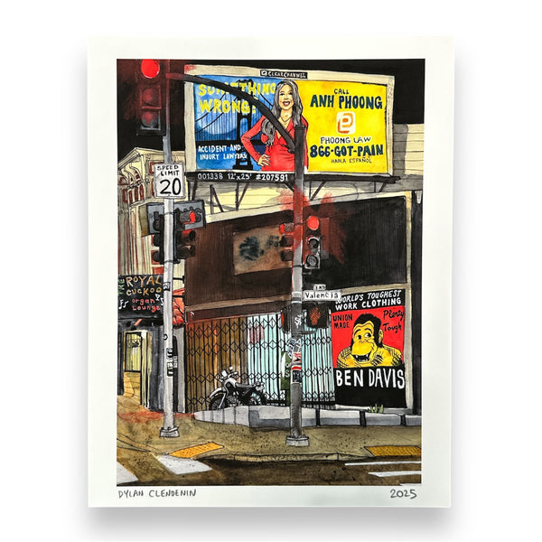 Mission & Valencia Print by DEEPTHAWTZ