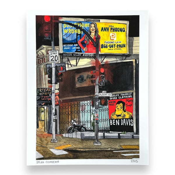 Mission & Valencia Print by DEEPTHAWTZ