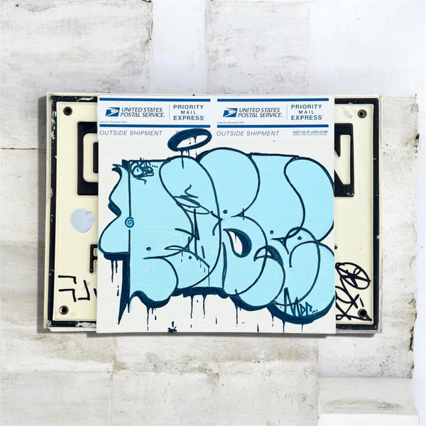 Pobre Blue Mounted by Pobre