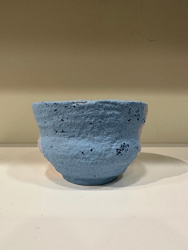 Pink & Sky Blue Medium Ceramic Cup by Lauren Combs