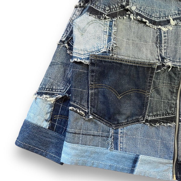 Outta Poccet Patchwork Denim Work Jacket by Jayavelli