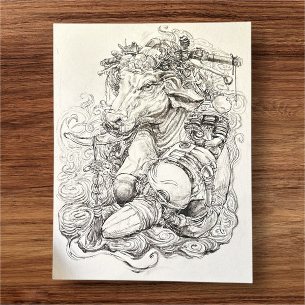 Year Of The Ox Print by Lian Yung