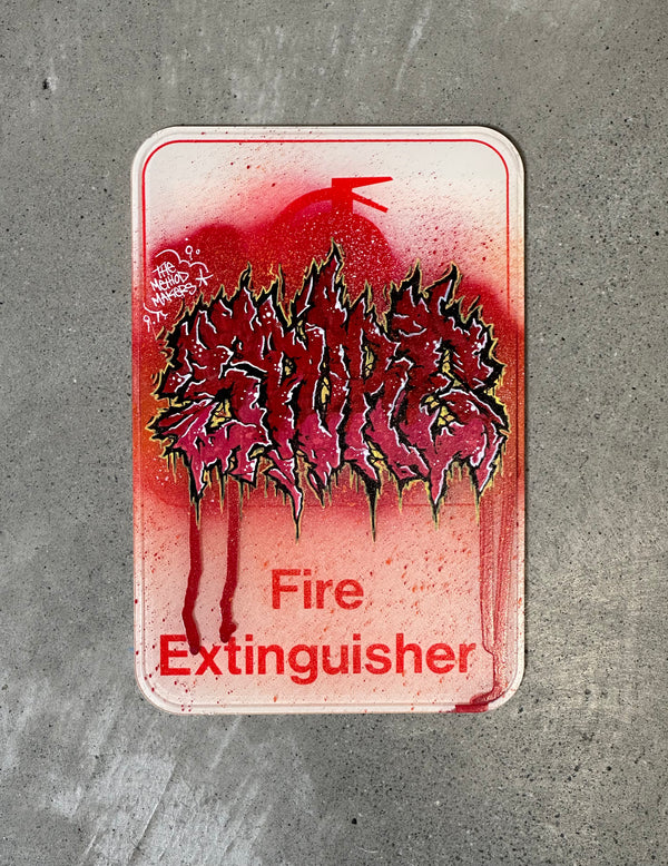 Spore Fire Extinguisher Sign by Spore