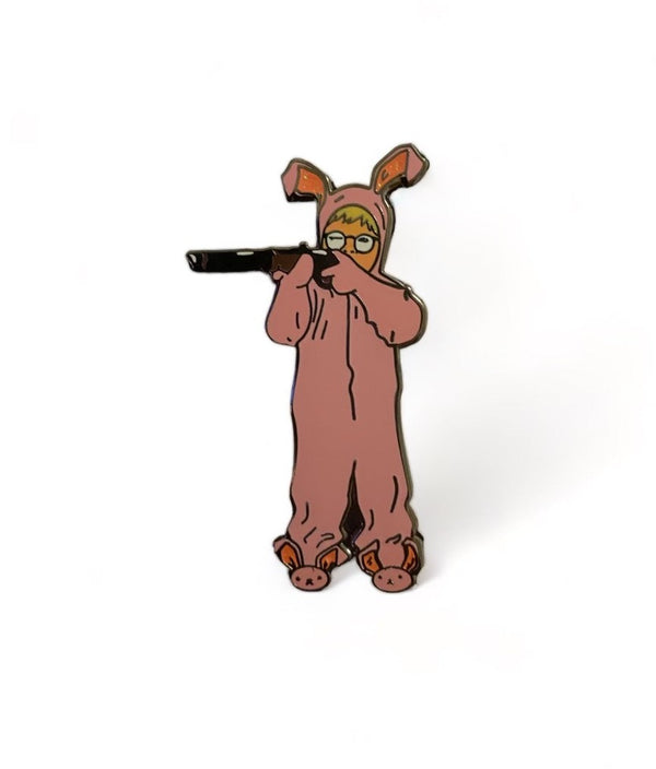 Red Rider Bunny Pin by Grandeur Division