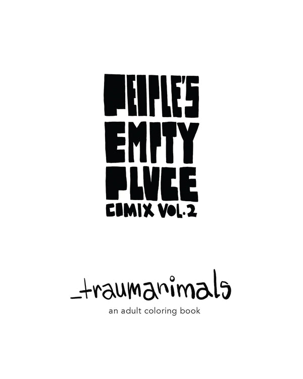 _Traumanimals Coloring Book by People’s Empty Place