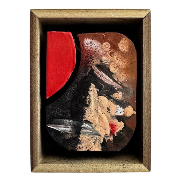 Untitled 10 - Red / Black by Mario Navasero