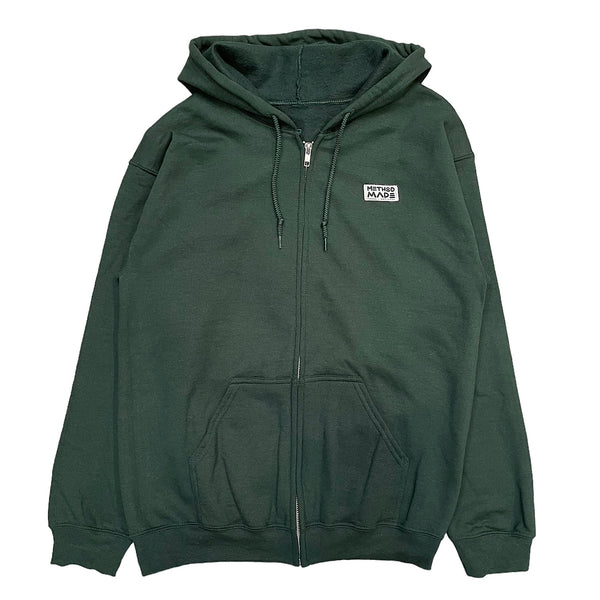 Method Made Woven Label Zip Hoodie