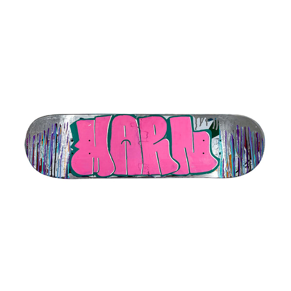 Marn Skateboard #2 Teal & Pink by Marn