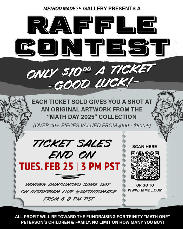 MATH DAY ORIGINAL ARTWORK FUNDRAISER RAFFLE