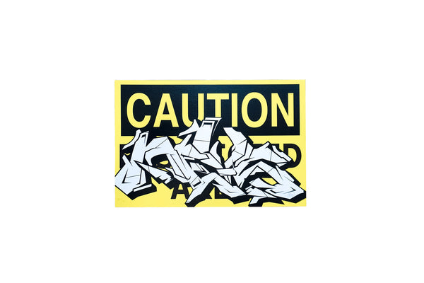 Caution Print by Nevs
