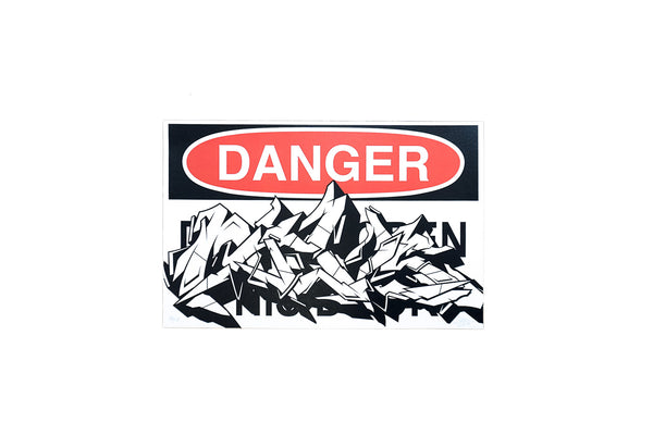 Danger Sign Print by Nevs