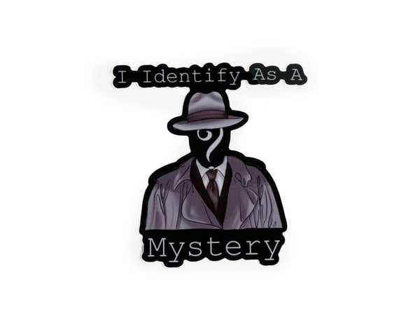 I Identify As A Mystery Sticker by Queer The Way