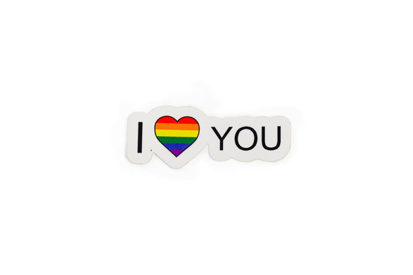 Pride I Love You Sticker by Queer The Way