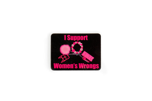 I Support Women's Wrongs Sticker by Queer The Way