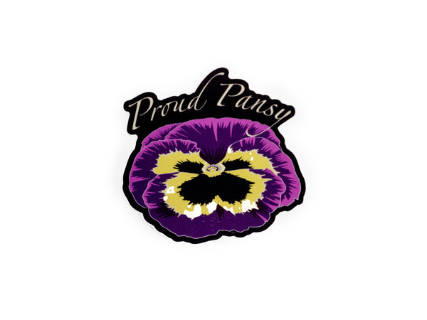 Proud Pansy Sticker by Queer The Way