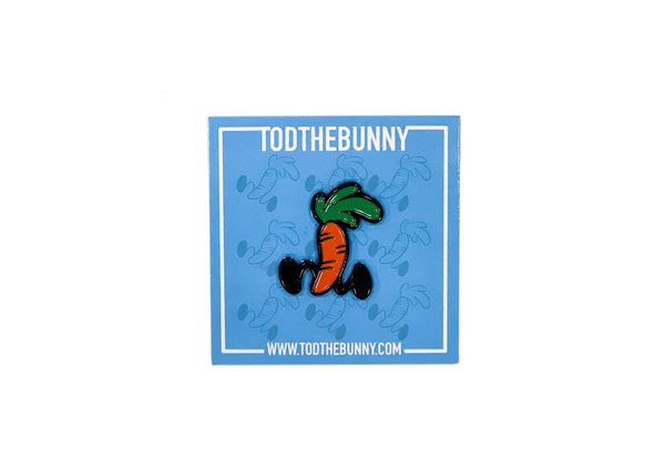Rod The Carrot Enamel Pin by Tod The Bunny