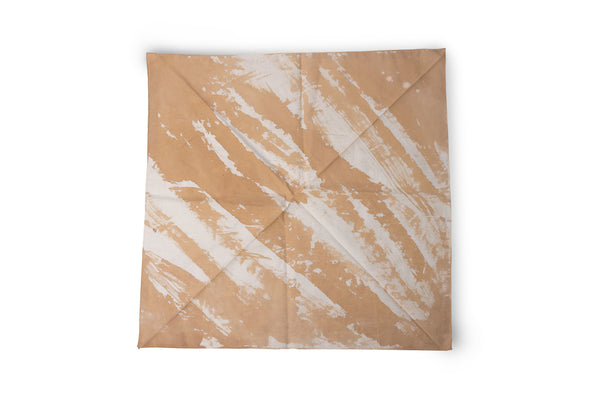 Tan Painted Handkerchiefs by Tubi Ho