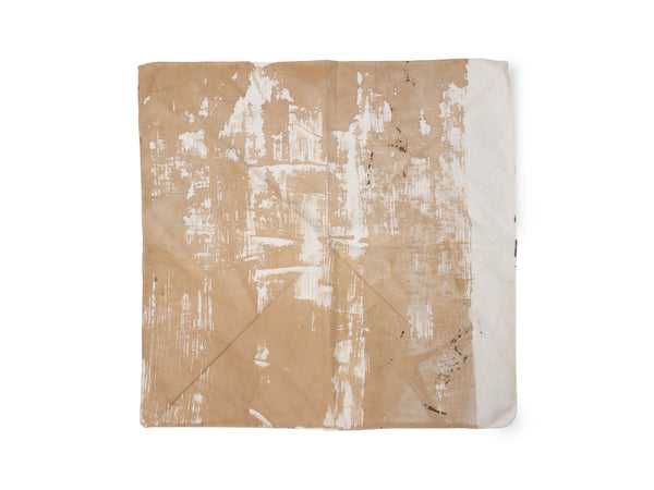 Tan Painted Handkerchiefs by Tubi Ho