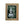 Load image into Gallery viewer, Upcycled silver pyramid with green outline painting on spray can material, remounted on reclaimed street sign wood.
