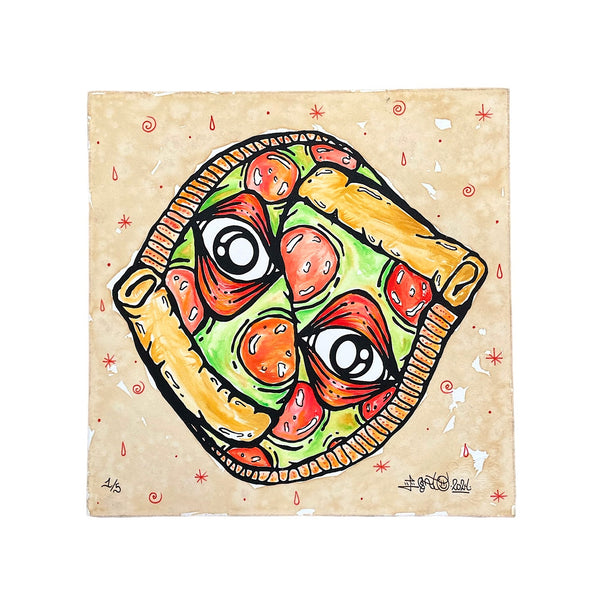 (Pizza Gato) Yin Yang Pizza Print #1/5 by Eye Gato