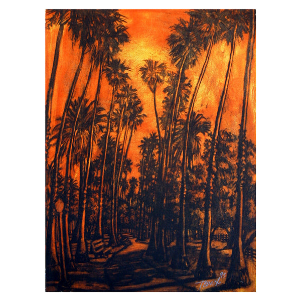 Red Amber Palms by Tom X