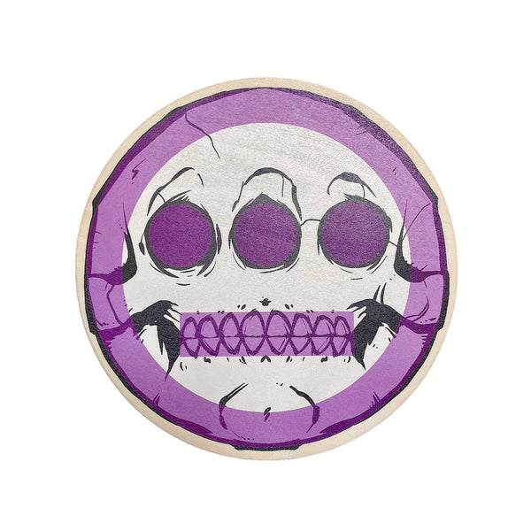 Heiro Skull Wood Print by Doc