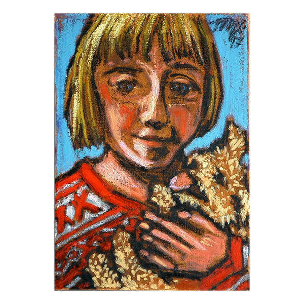 Portrait of Marielle and Fluffy by Tom X