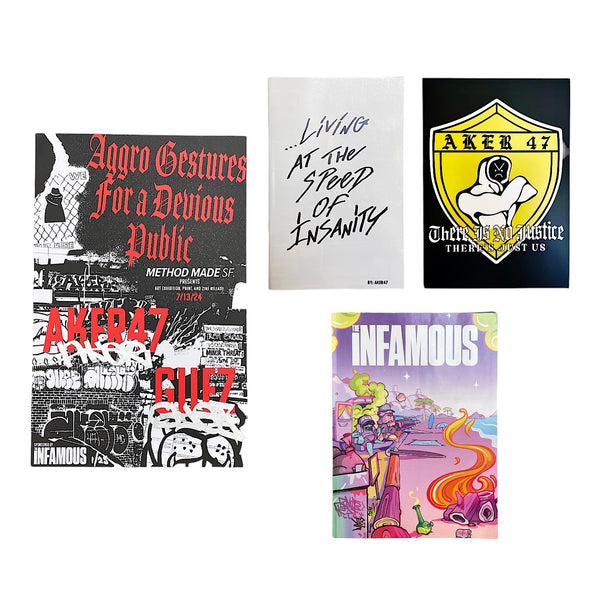 Aggro Gestures Print and Zine Bundle