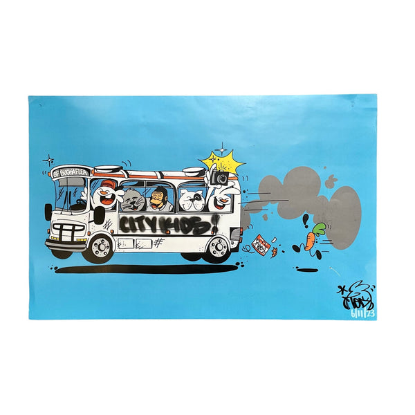City Kids Print by Tod The Bunny