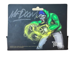 MF Doom graffiti art on NYC MTA Subway car model by Doc via Def Projects