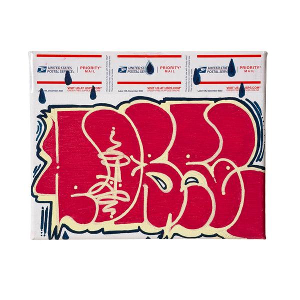 Pobre 228 Canvas Red by Pobre